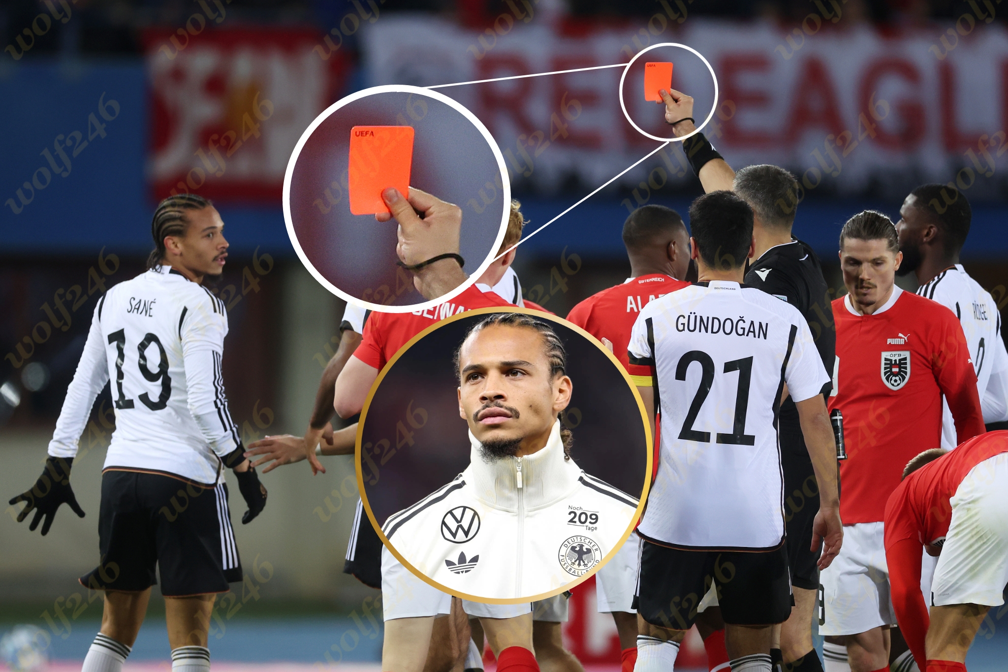 Leroy Sane ចេញមុខសូមទោសអ្នកគាំទ្រចំពោះរឿងដែលរូបគេទទួលបានកាតក្រហម