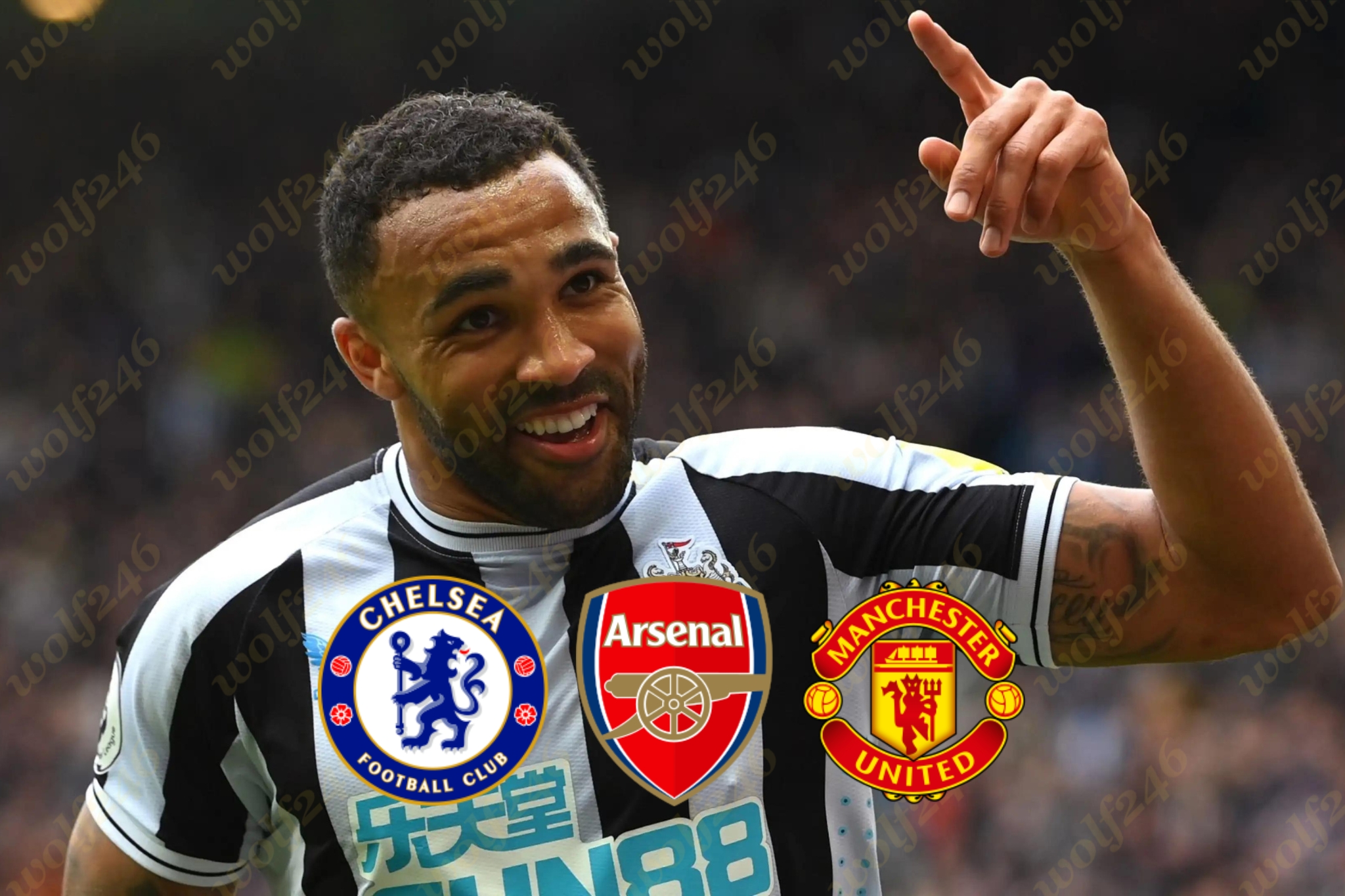 ខ្សែប្រយុទ្ធ Callum Wilson របស់ក្លឹប Newcastle United ត្រូវបានក្លឹបធំៗចំនួន3 ប្រជែងចង់បាន