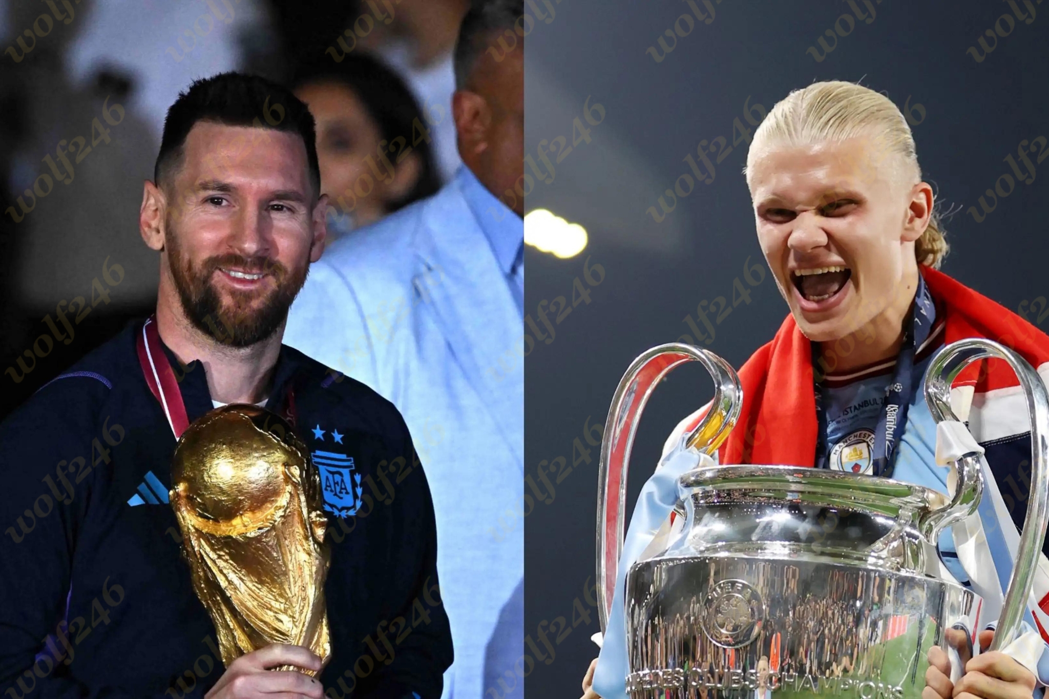 Haaland និយាយត្រង់ថាមានតែ Messi ត្រូវចូលនិវត្តន៍ទេ ទើបគេអាចឈ្នះ Ballon d’Or បាន