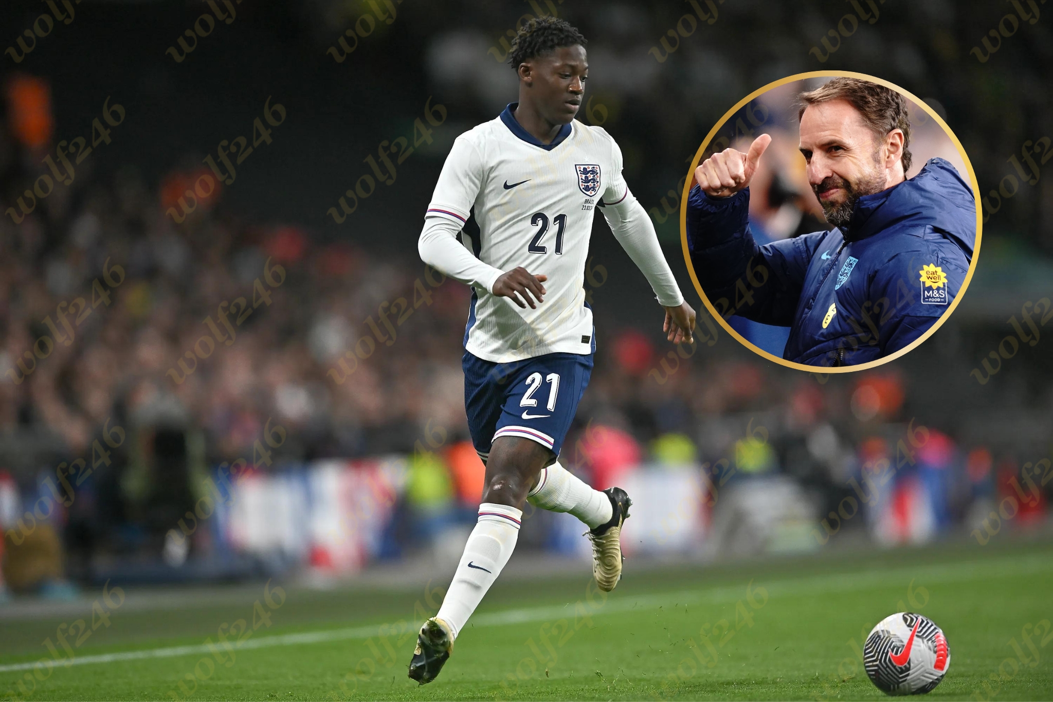 Southgate សរសើរខ្សែបម្រើ Kobbie Mainoo និងកីឡាករជម្រើសជាតិអង់គ្លេស ទោះចាញ់ប្រេស៊ីលក៏ដោយ