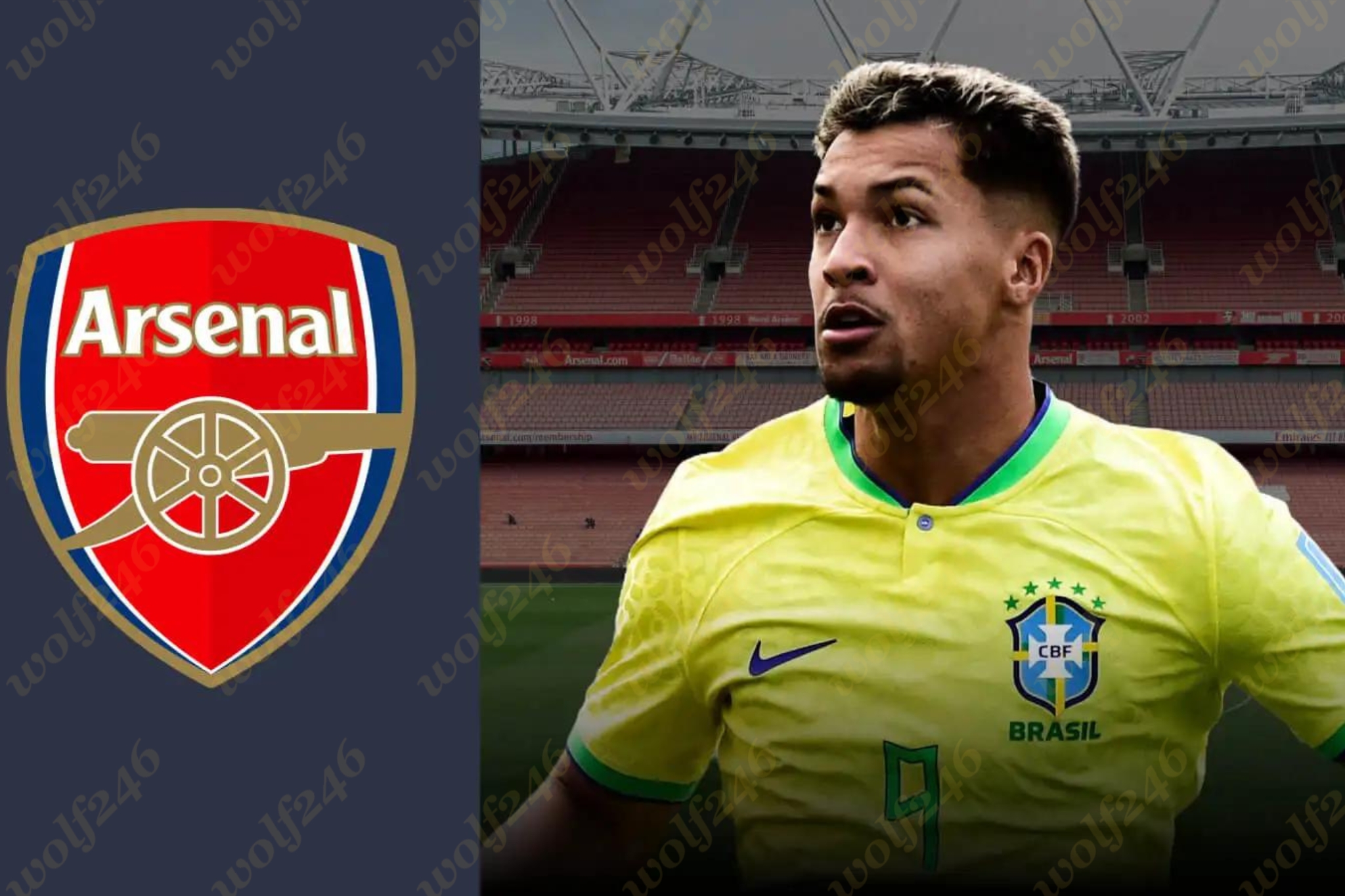 ក្លឹបកាំភ្លើងធំ Arsenal បានដេញថ្លៃខ្សែប្រយុទ្ធប្រេស៊ីលម្នាក់នេះ ក្នុងកញ្ចប់ទឹកប្រាក់ ៣០លានអឺរ៉ូ